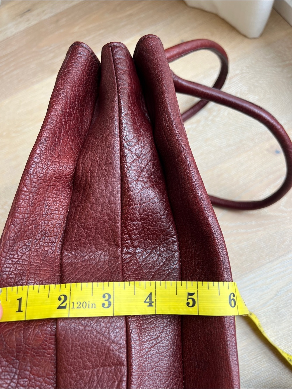 Diesel Red Leather Messenger Tote Bag - Picture 5 of 15
